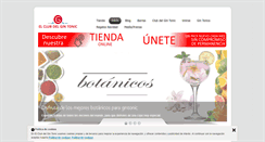 Desktop Screenshot of elclubdelgintonic.com