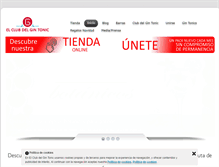 Tablet Screenshot of elclubdelgintonic.com